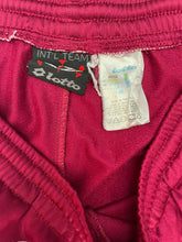 Vintage Lotto Track Pants Size M Maroon White Blue Mens 90s Retro